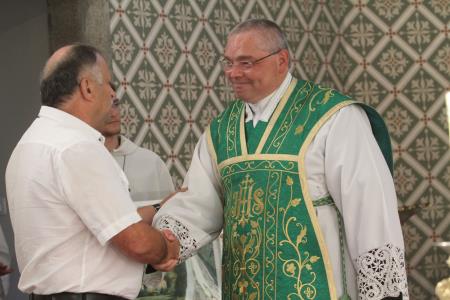 Zupan Andrej Kastelic in zupnik Janez Rihtarsic